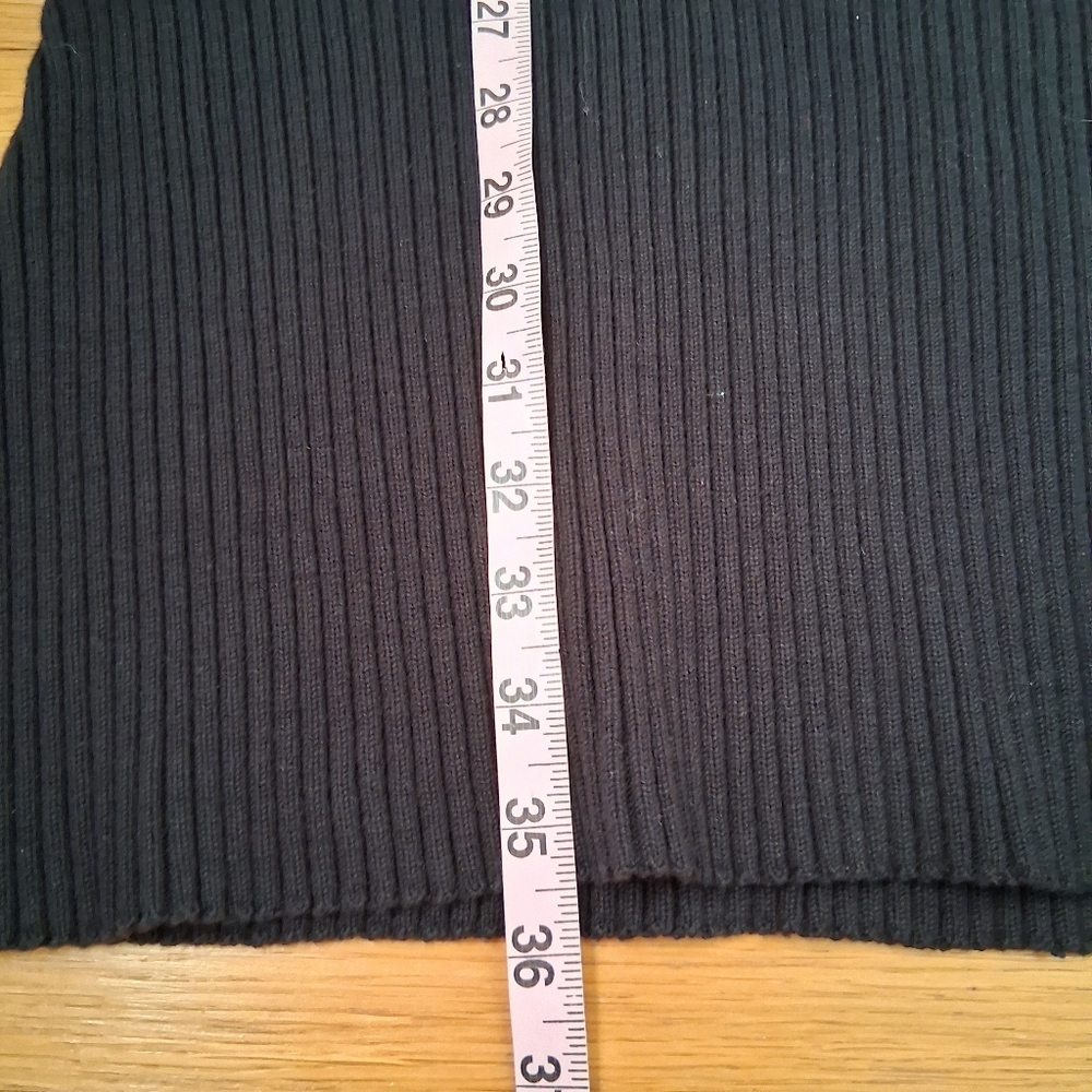 Lisa Todd Long Sleeve Assymetric Sweater Dress Chunky Knit Pocket Size Small - Picture 7 of 7